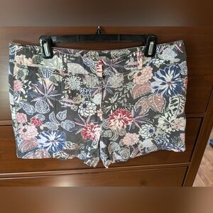 Loft 4” Short Floral Cotton Sz 12